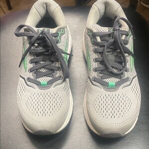 Brooks Gray and Green Running Shoes